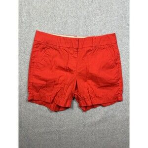 J. Crew Women's 4”‎ Chino Shorts G2331 Red Size 00